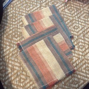 Striped cloth napkins